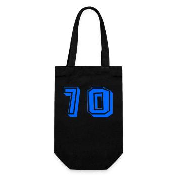 70 YEARS. 70th ANNIVERSARY. ANNIVERSARY 70 YEARS. 70 - Gift Bag for Bottles - black - Front