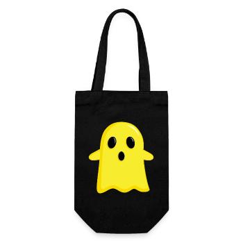 Fantôme jaune - Sac à bouteille - noir - Devant