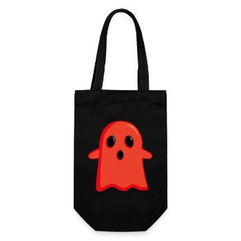 Fantôme rouge - Sac à bouteille - noir - Devant