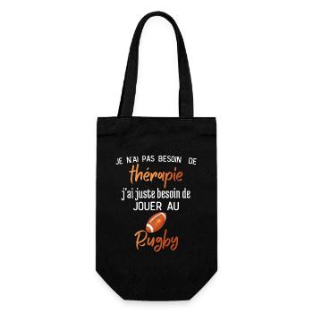 Thérapie Rugby - Sac à bouteille - noir - Devant