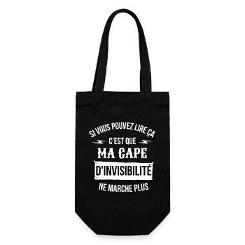 magicien, magie, faire de la magie - Sac à bouteille - noir - Devant