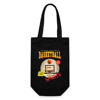 Basketteur Basketteur Basket Dunking Sport Vintage - Sac à bouteille - noir - Devant