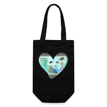 Aquariophile d’aquarium Fish Tank-Love Aquaristics - Sac à bouteille - noir - Devant