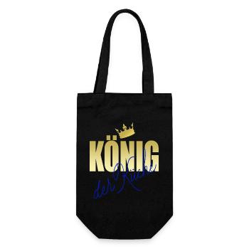 König der Küche - Geschenkbeutel für Flaschen - Schwarz - Vorne