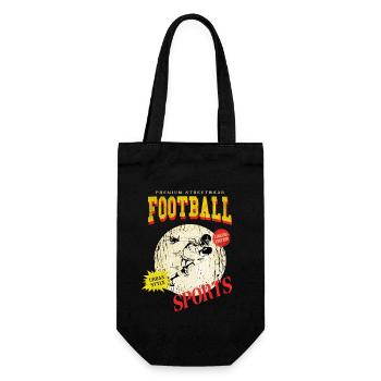 American Football Player Vintage Retro USA Sports - Gift Bag for Bottles - black - Front