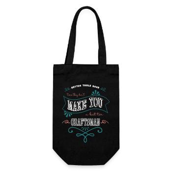 Saying dog owner funny bull terrier gift idea - Gift Bag for Bottles - black - Front