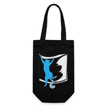 chat dans votre poche - Sac à bouteille - noir - Devant