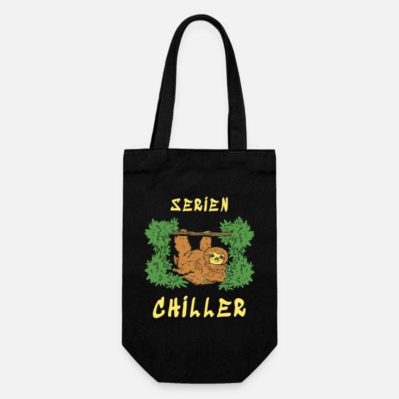 Serien Chiller - Geschenkbeutel für Flaschen - Schwarz
