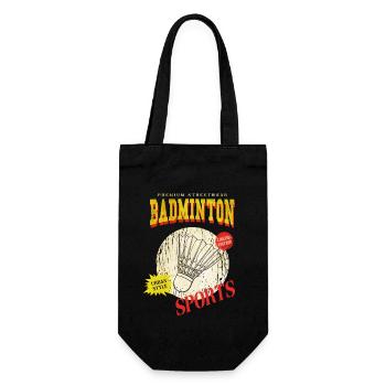 Badminton Badminton Sport Player Vintage Rétro - Sac à bouteille - noir - Devant