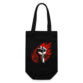 Raised Fist - Gift Bag for Bottles - black - Front