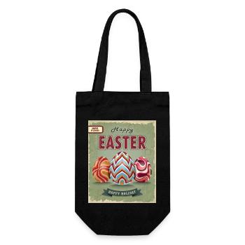 Happy Easter Amo - Gift Bag for Bottles - black - Front