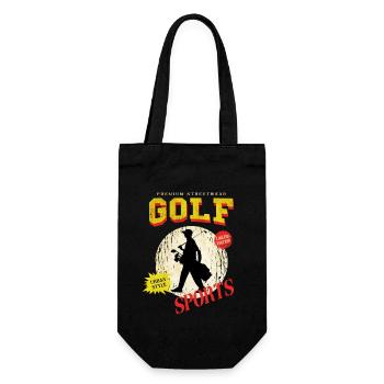 Golf Golf Golfer Sport Hobby Club Vintage - Gift Bag for Bottles - black - Front