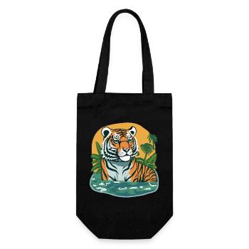 Jungle imprimée tigre - Sac à bouteille - noir - Devant