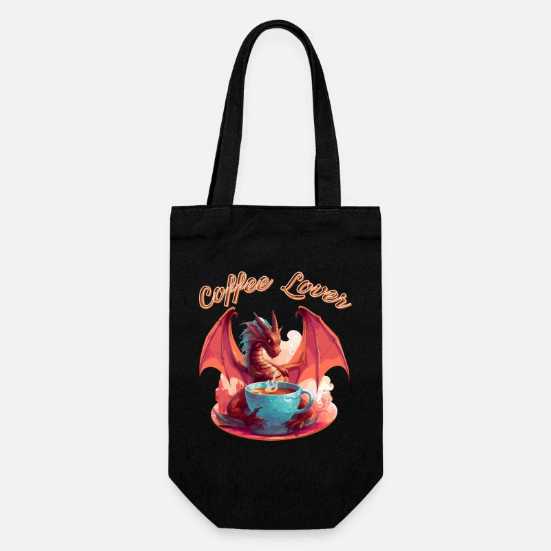 Dragon Coffee Lover - Sac à bouteille - noir