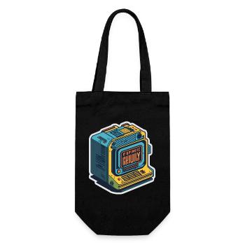 Ordinateur rétro - Sac à bouteille - noir - Devant