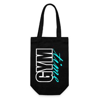 GYM time - Geschenkbeutel für Flaschen - Schwarz - Vorne