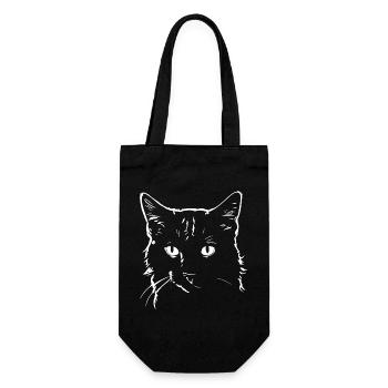 Cat 4 - Gift Bag for Bottles - black - Front