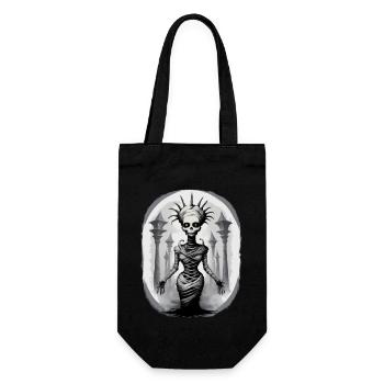 Portrait of a mummy 4 - Gift Bag for Bottles - black - Front