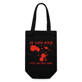 Je vais bien - Sac à bouteille - noir - Devant