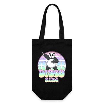 Discoking Panda Disco Ball Disco Ball Disco King Années 70 - Sac à bouteille - noir - Devant