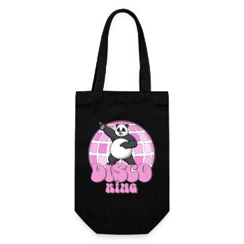 Disco King Panda Disco Ball Discing, Années 70 - Sac à bouteille - noir - Devant