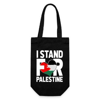 JE DÉFENDS LA PALESTINE - Sac à bouteille - noir - Devant