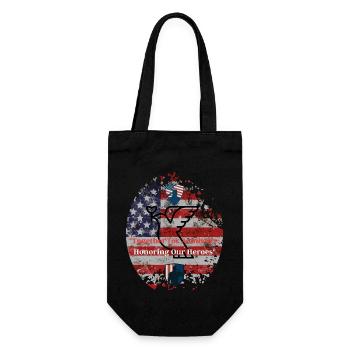 Veterans, veterans, armistice. - Gift Bag for Bottles - black - Front