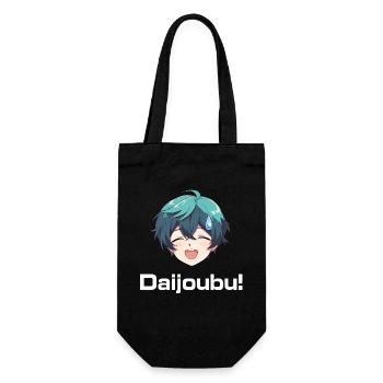 Nervous Anime Emoji Daijoubu! - Anime Shirt - Gift Bag for Bottles - black - Front