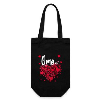 Oma Lieblings-Oma zum Muttertag - Geschenkbeutel für Flaschen - Schwarz - Vorne
