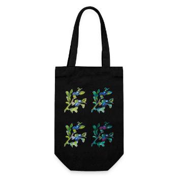 blueberry - Gift Bag for Bottles - black - Front