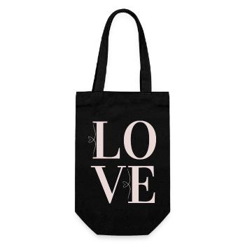 Amour - Liebe - Sac à bouteille - noir - Devant