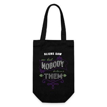 Science Fiction Aliens Alien Alien Pun Présent - Sac à bouteille - noir - Devant