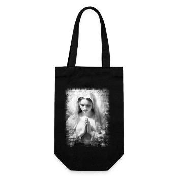 Jungfrau Maria Jesus Bibel christliche Religion christlich - Geschenkbeutel für Flaschen - Schwarz - Vorne