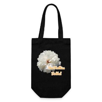 Unikathies Bobbel Flower - Geschenkbeutel für Flaschen - Schwarz - Vorne