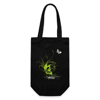 Papillon Papillon Printemps - Sac à bouteille - noir - Devant