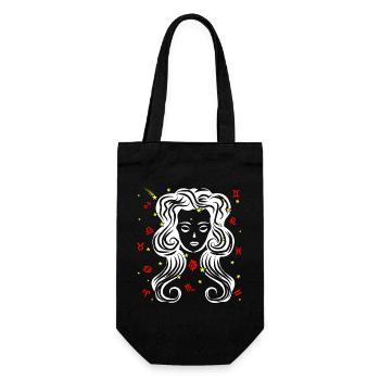 Virgo color - Gift Bag for Bottles - black - Front