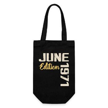 Né(e) en Juin 1971 Cadeau Juin 1971 Anniversaire - Sac à bouteille - noir - Devant