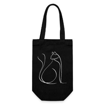 Chat - Sac à bouteille - noir - Devant