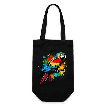 Parrot - Gift Bag for Bottles - black - Front