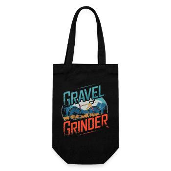 Gravel Grinder Mountain Ride - Gift Bag for Bottles - black - Front