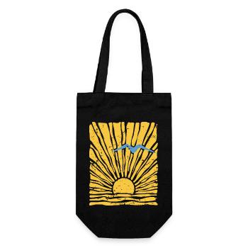 Sun - Gift Bag for Bottles - black - Front
