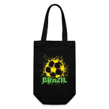 Brasilien Fußball Explosion brazil Fußballer Fan - Geschenkbeutel für Flaschen - Schwarz - Vorne