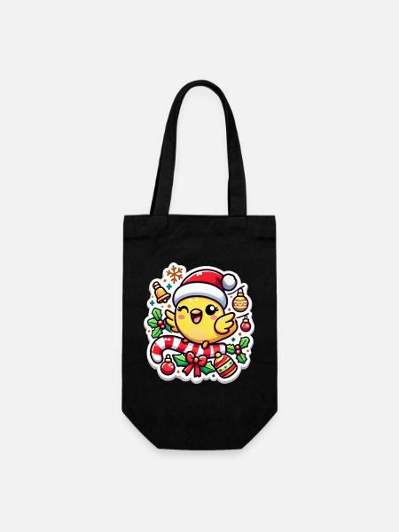 Christmas Canary Chip - Geschenkbeutel für Flaschen - Schwarz