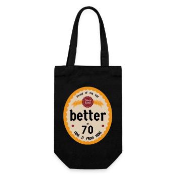 Mieux à 70 ans - Sac à bouteille - noir - Devant