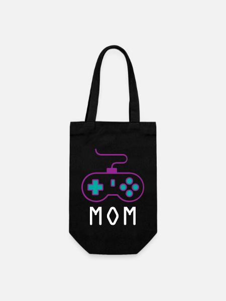 Mom Gamer - Gift Bag for Bottles - black
