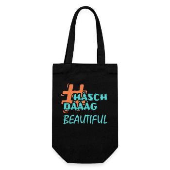 Gift for Beautiful - Gift Bag for Bottles - black - Front