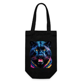Tiger - Geschenkbeutel für Flaschen - Schwarz - Vorne