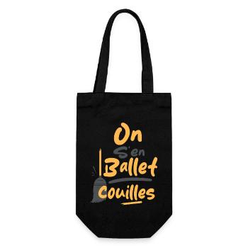 We ballet ballet balls - Gift Bag for Bottles - black - Front