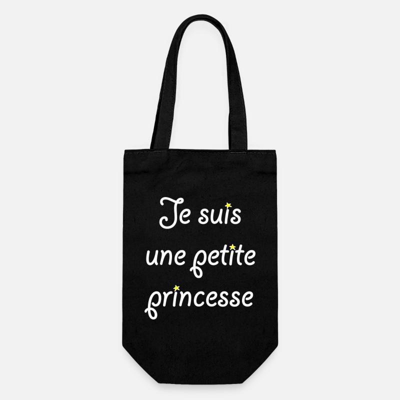 Je suis une petite princesse - Sac à bouteille - noir