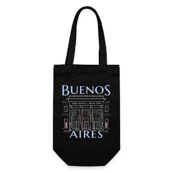 Buenos Aires, Argentina, Drawing Art Museum - Gift Bag for Bottles - black - Front